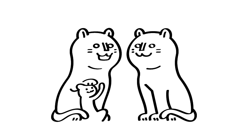 デフォルメこまねこ